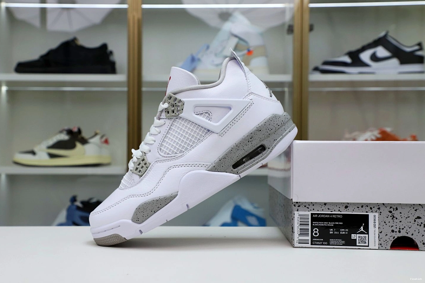 4 JORDAN 'WHITE OREO' RETRO AIR 0725